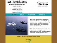 Tablet Screenshot of metltestlaboratory.com